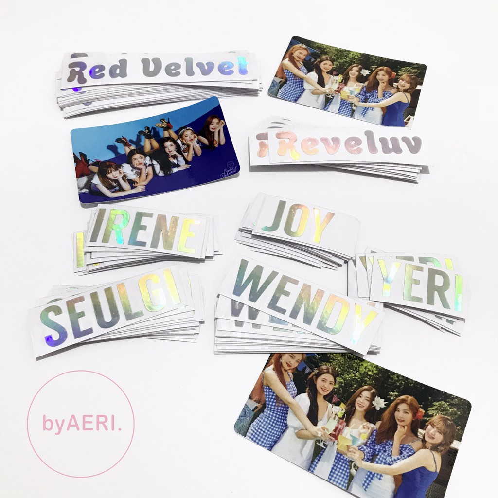 RED VELVET HOLOGRAM STICKER (KPOP HOLOGRAM CUTTING STICKER)