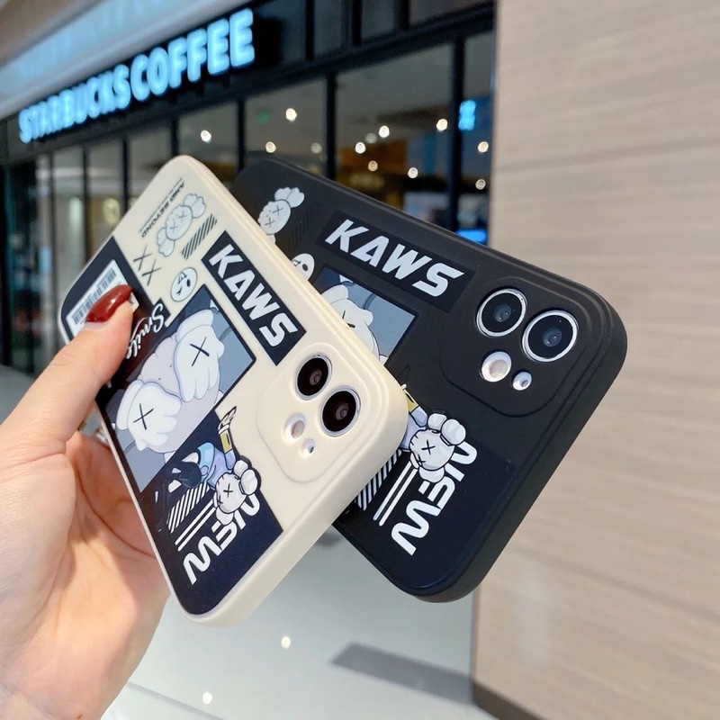 Case Silicon KAWS OPPO A1K A3S A5S A7 A12 A11K NEO 9 A37 A37F NEO 7 A33 A33W F5 F7 F9 F9PRO PRO Case Square Edge Softcase Kaws Casing