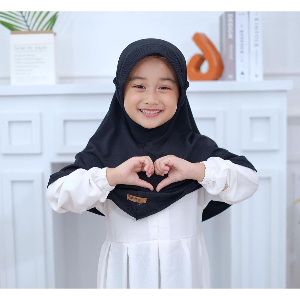 Jilbab Anak Bergo Pet Ropel Milea Tali Kepang 3 - 12 Tahun Original By. AL-COLLECTION Hijab Anak TK Kerudung Anak Perempuan Husna kids