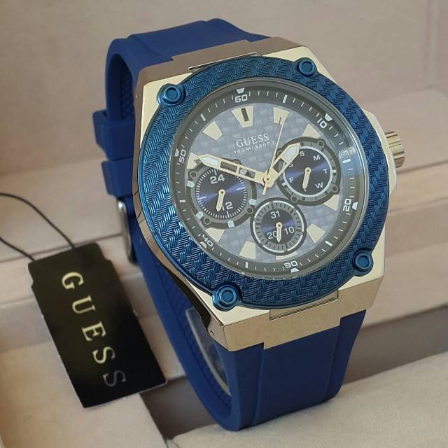 Jam Tangan Pria Guess Rubber W1049G1