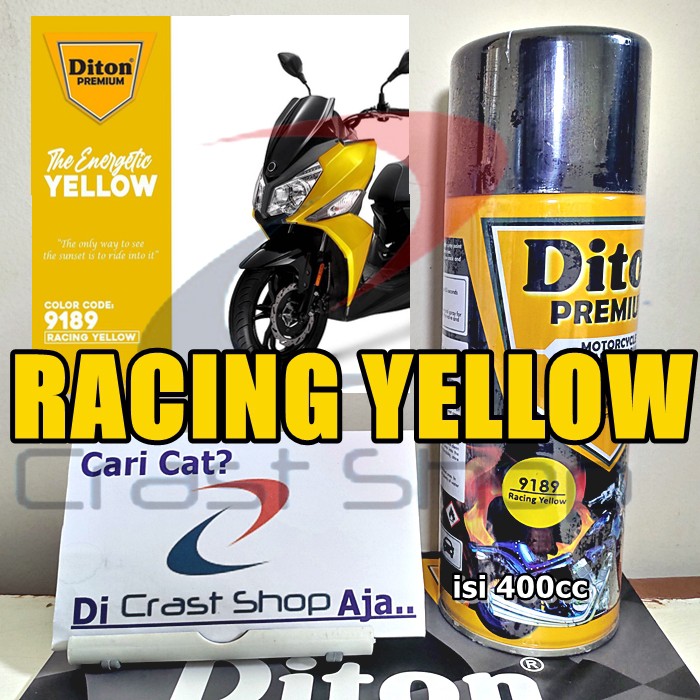 Cat Pilox DITON PREMIUM Racing Yellow 9189 400cc warna kuning gelap metalik balap