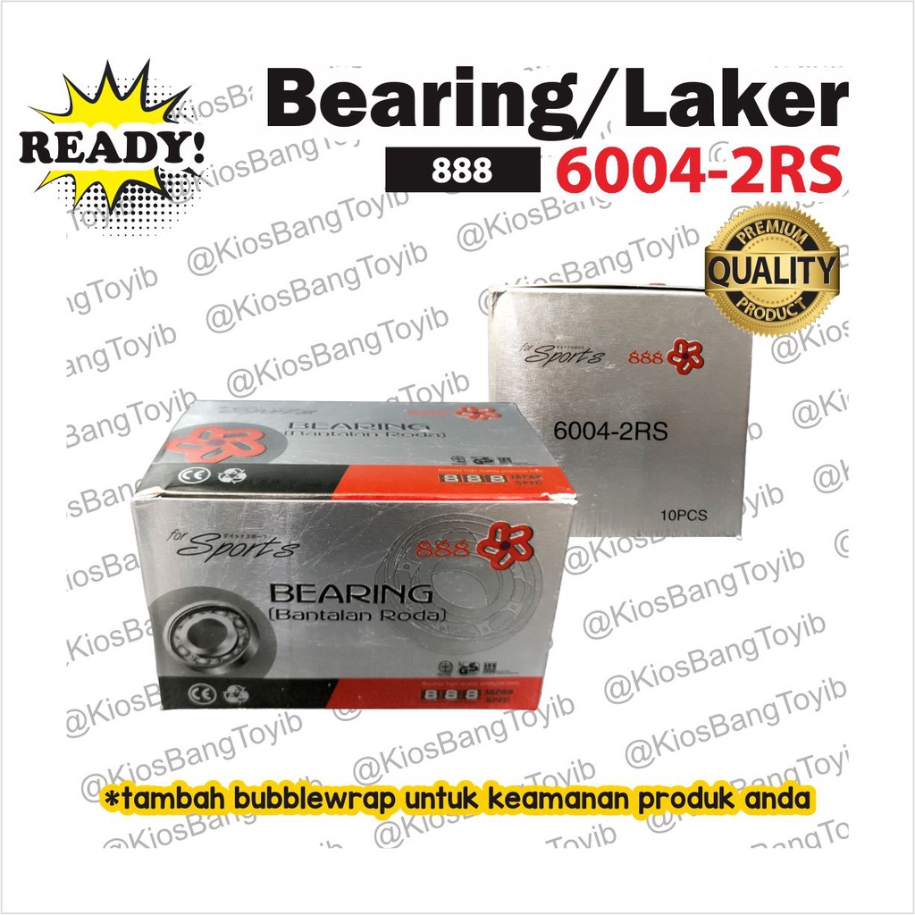 Bearing Laher Laker 6004 2RS (888)