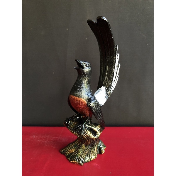 Patung Burung Murai / Miniatur Resin Burung Murai