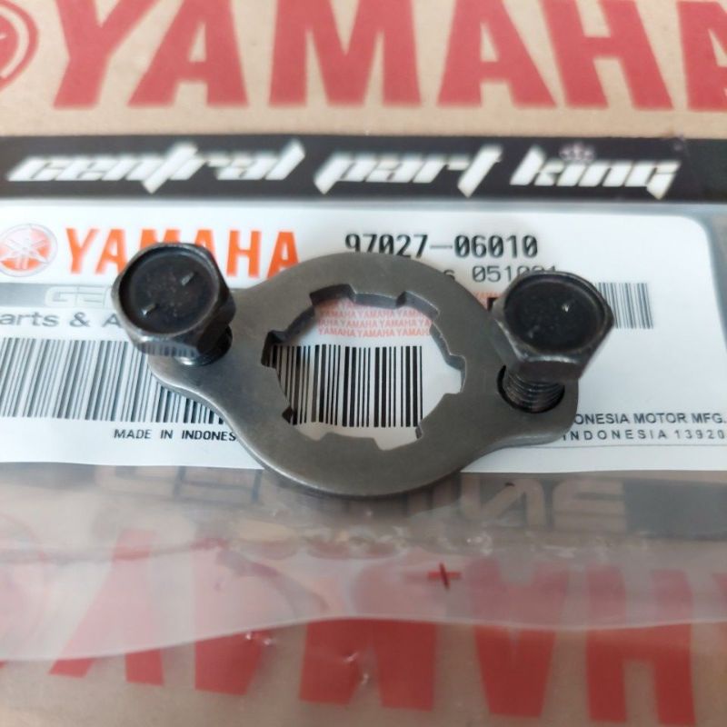BAUT DAN HOLDER SPROCKET SPOKET PENGUNCI GEAR RANTAI DEPAN RXZ, RZR ORIGINAL YAMAHA-1
