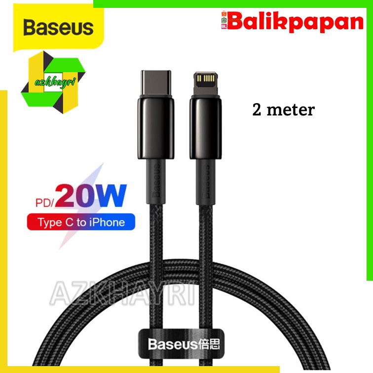 Baseus Tungsten Gold Fast Charge iPhone Kabel Data Type-C to iP Lightning PD 20W