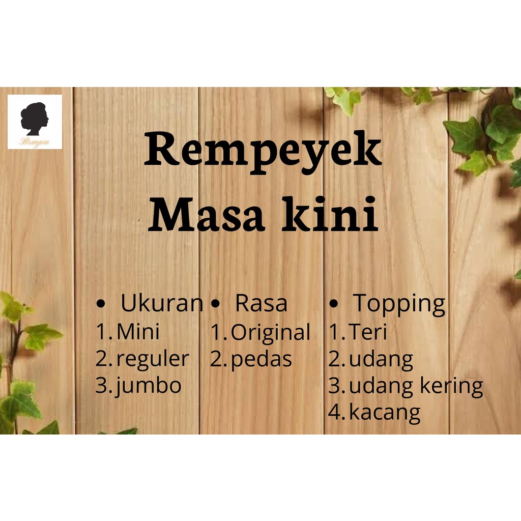 

Peyek/rempeyek masa kini topping udang reguler