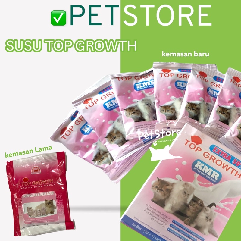 Susu Kucing Top Growth 30 gr untuk kucing kitten menyusui dewasa