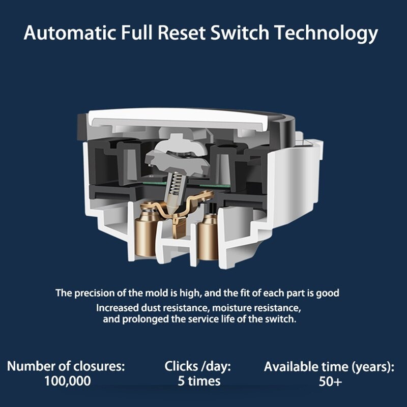 Saklar Dinding Wall Switch 86 Type 2 Switch Dengan LED