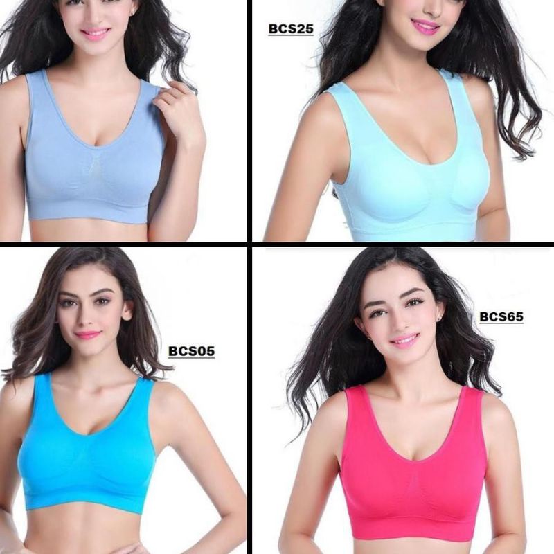 Daleman Bra colour set 3pcs / Set pakaian dalam bh warna wanita / import bra summer pastel classic