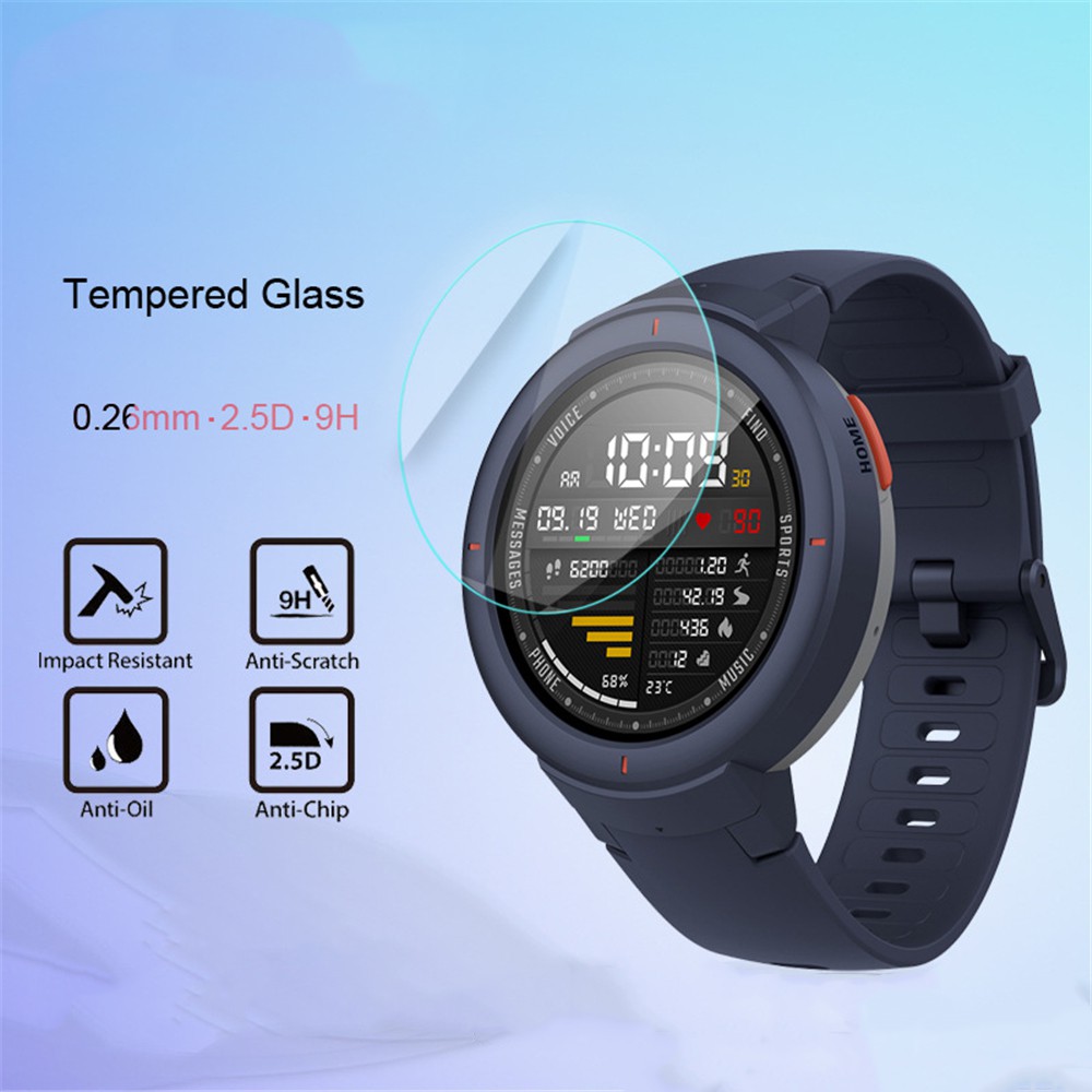 Pelindung Layar Tempered Glass Anti Pecah Untuk Xiaomi Huami Amazfit Verge 3