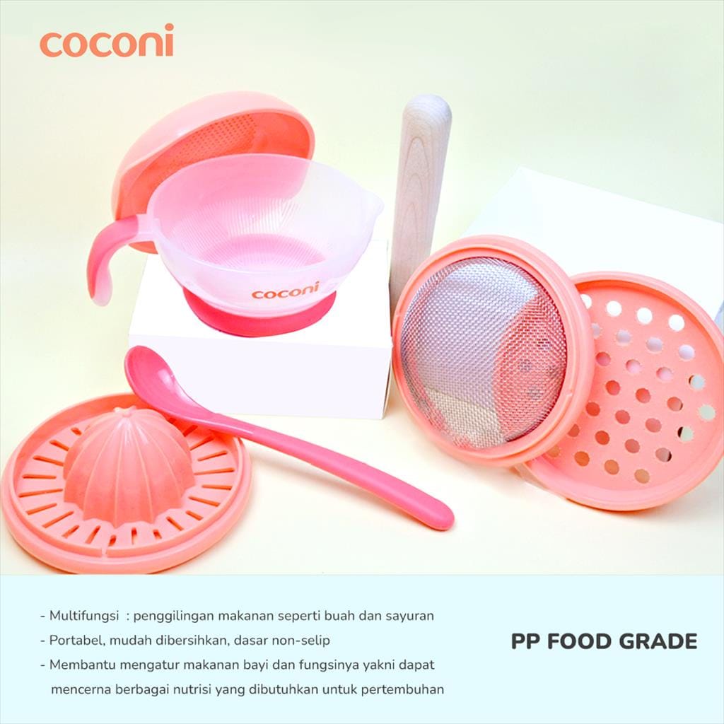 Coconi Baby Food Maker Bowl Set - Alat Pembuat Makanan Bayi MPASI