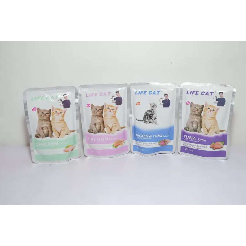 PH.Medan Makanan Kucing Life Cat Pouch 85gr Kitten/Adult