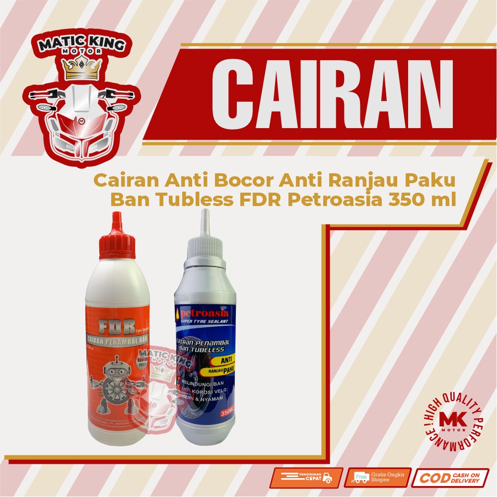 Cairan Anti Bocor Ban Tubles tubeless FDR Petroasia 350ml