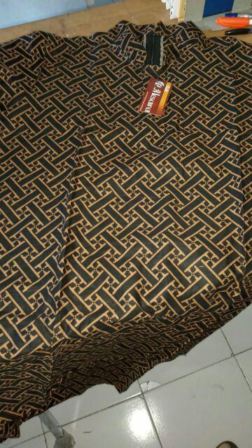 Aserehe Zigzag Tunik Jumbo Batik Mataraman Sogan Camaline Seragam Kantor Kerja Xxl Ld 132 Batik Solo