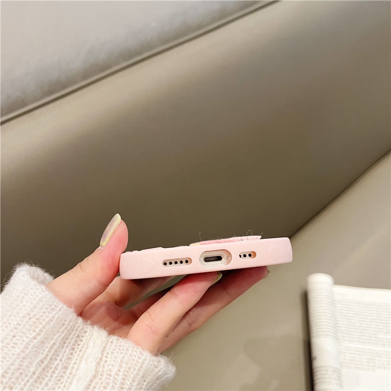 Case Motif Bordir Bunga Tulip Untuk iphone 12 13 11 Pro Max X Xs Max Xr Yih8