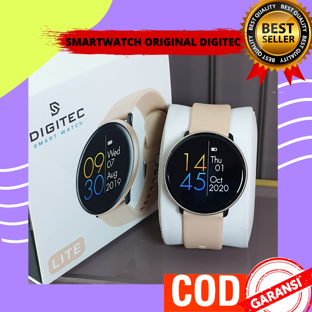 Jam Tangan Pria Wanita Smartwatch Digitec Original Rubber Olahraga Mewah Lite Bulat