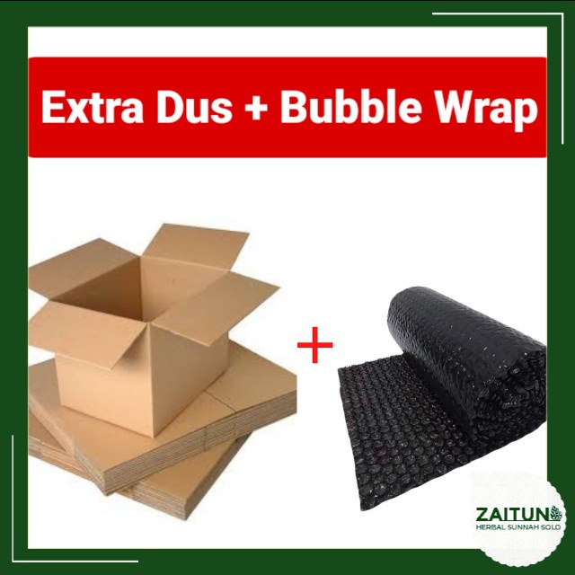 

Dus + Bubble Wrap (Tambahan Packing Extra Aman) | zaitun.herbalsunnahsolo