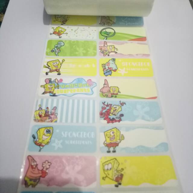 

Label Nama Spongebob Ukuran L