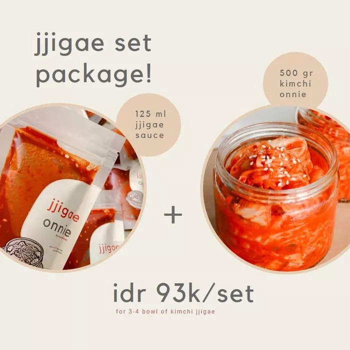 

Jjigae Set Package (Jjigae sauce + Kimchi 500gr) for Kimchi Jjigae