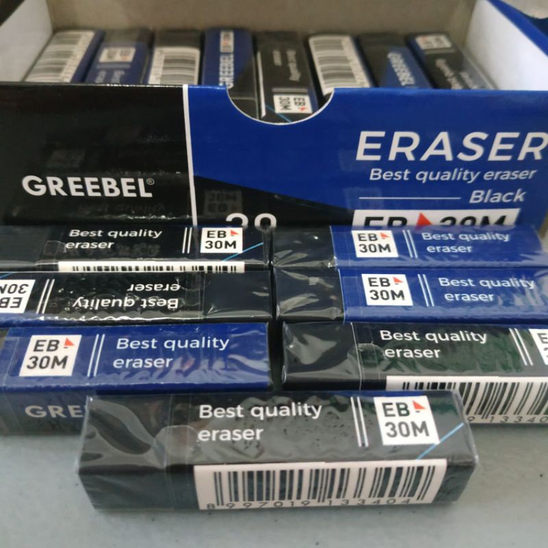 

Penghapus pensil Setip Greebel panjang warna dan hitam