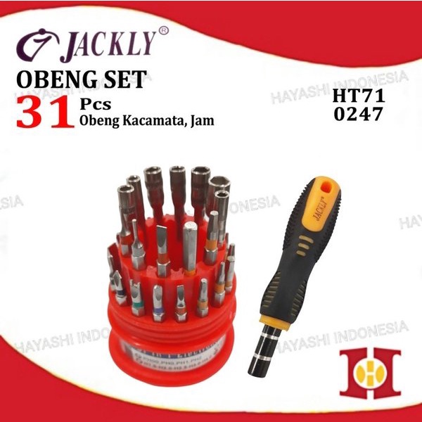 Obeng Set 31 Pcs Service Jam Kacamata HP Handphone PC Komputer Laptop