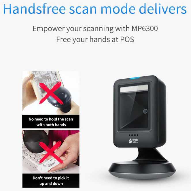 (BISA COD) RVOSTR  Embedded Fixed Mount Barcode Scanner 2D QR 1D - MP6300Y