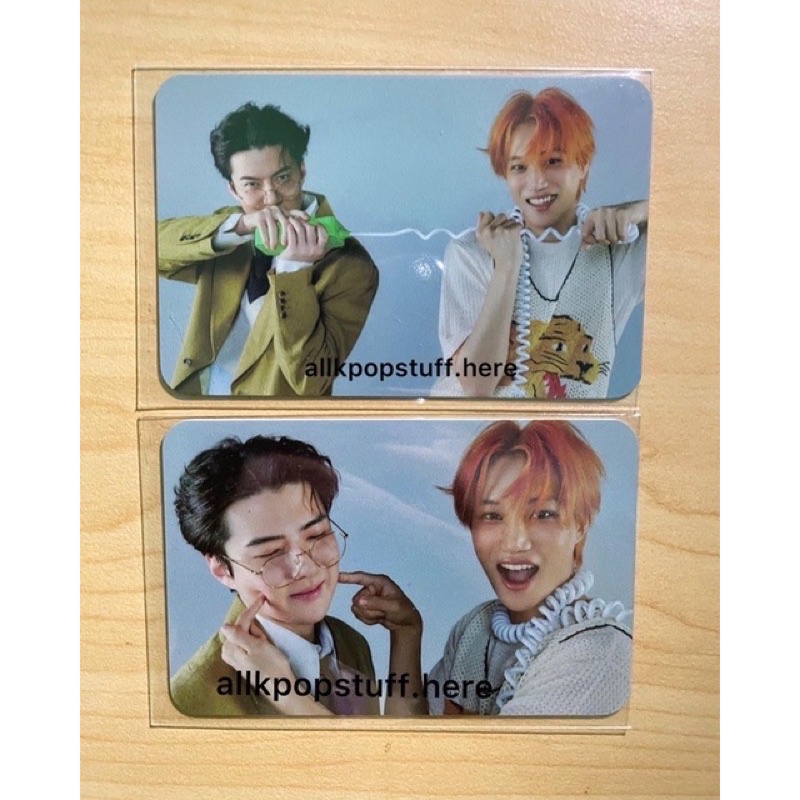 Photocard Sehun Kai Don’t Fight The Feeling XR Gallery Round 1 Official | pc sekai dftf xr ganteng m