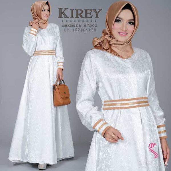 Gamis Muslim Wanita gamis kirey dress embos baloteli