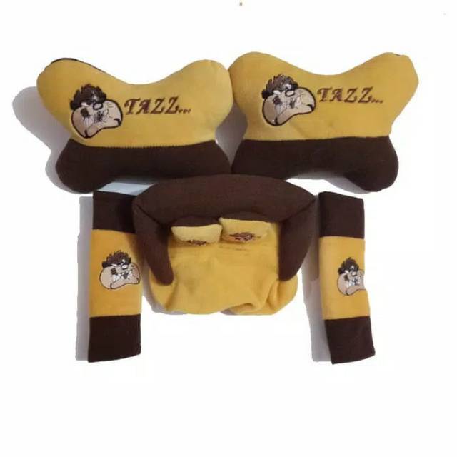 Bantal Mobil / Bantal Leher mobil 3in1 Masha  Aksesoris Mobil