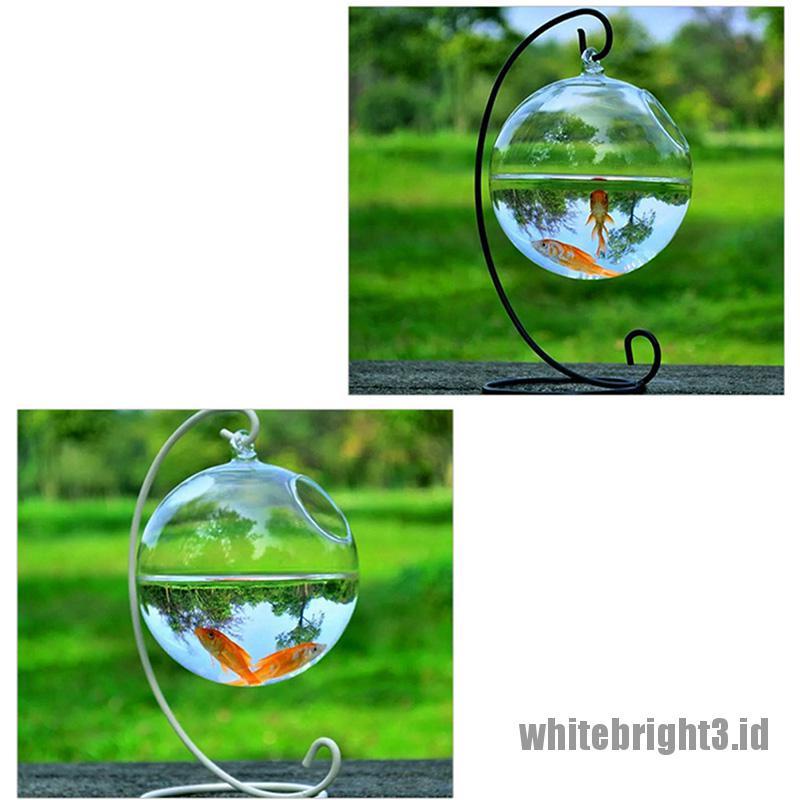 ❤White3 Warna Putih❤ Pot Bungatanaman Hidroponik Gantung Dinding DIY Bahan Kaca Untuk Dekorasi Rumah