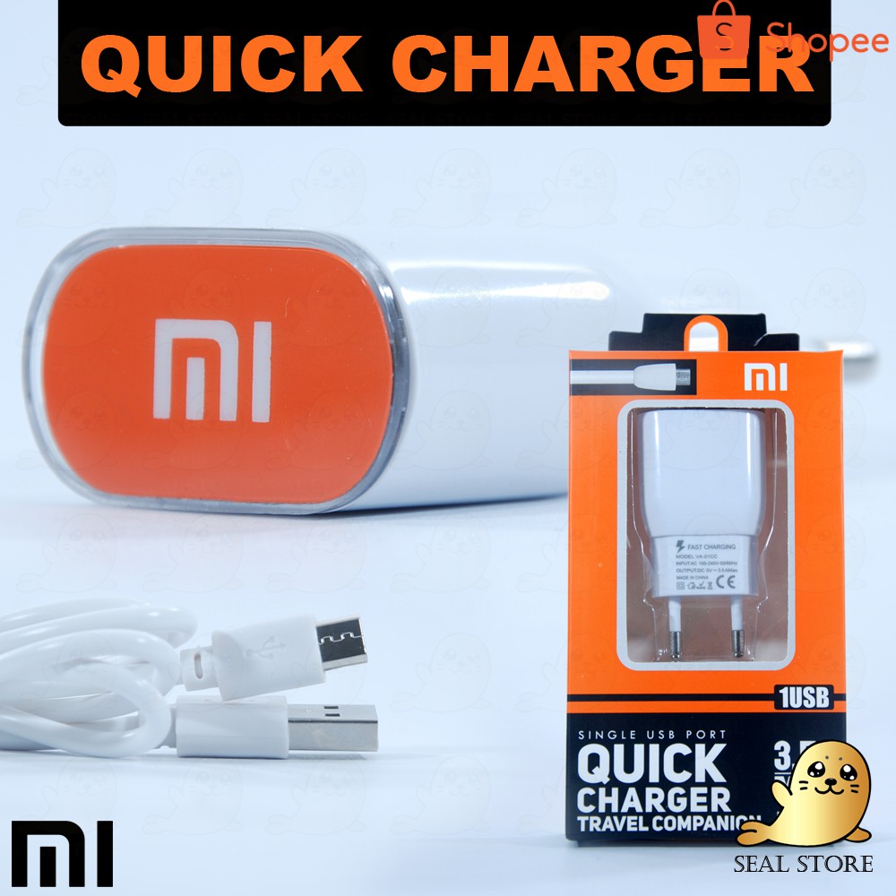 TC BRANDED Quick VA-01 LED QUICK 3.5A GROSIR TRAVEL CHARGER/CAS/CASAN Xiaomi