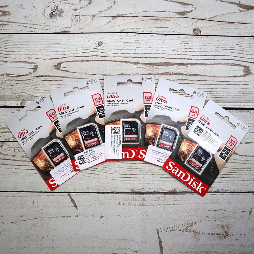 SanDisk Ultra SDXC UHS-I Class 10 SD Card (100mb/s) 64GB - SDSDUNR-64G