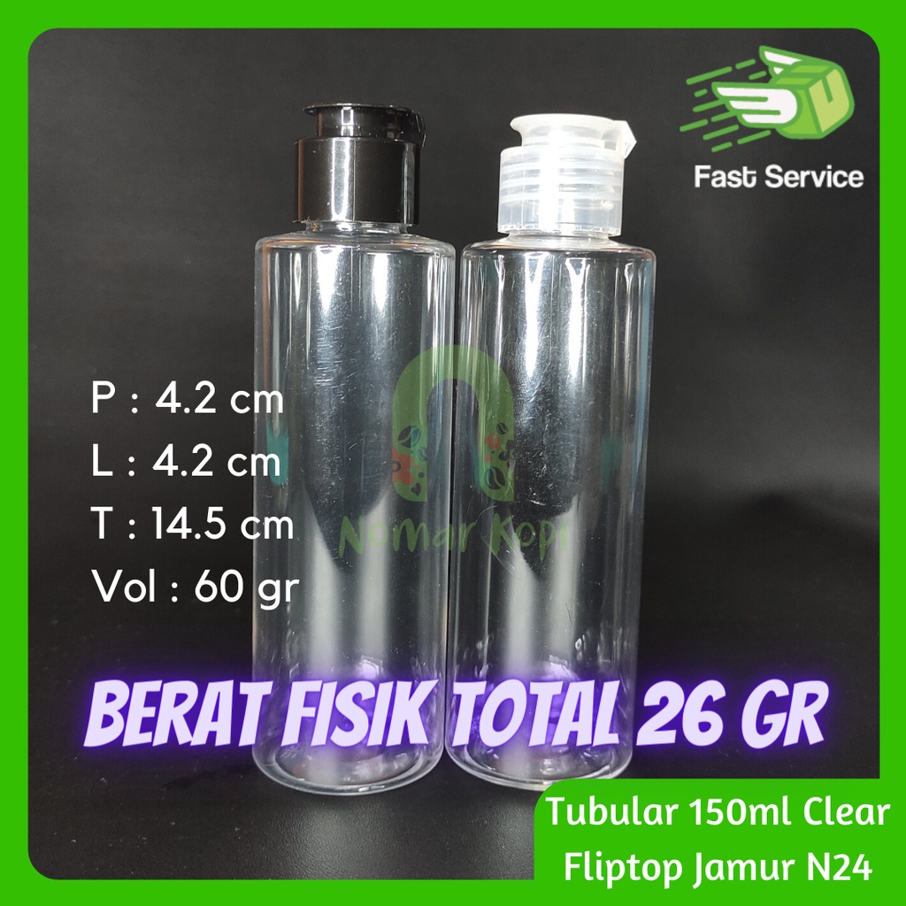 Botol 150ML Tabular Fliptop Jamur