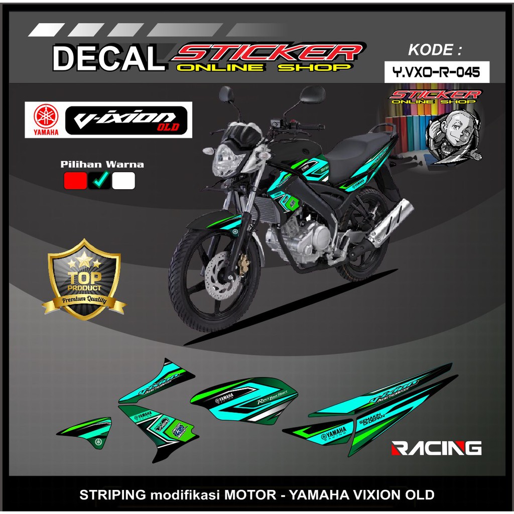 Jual STRIP YAMAHA VIXION OLD STRIPING MOTIF RACING CUSTOM KEREN MURAH Indonesia Shopee Indonesia