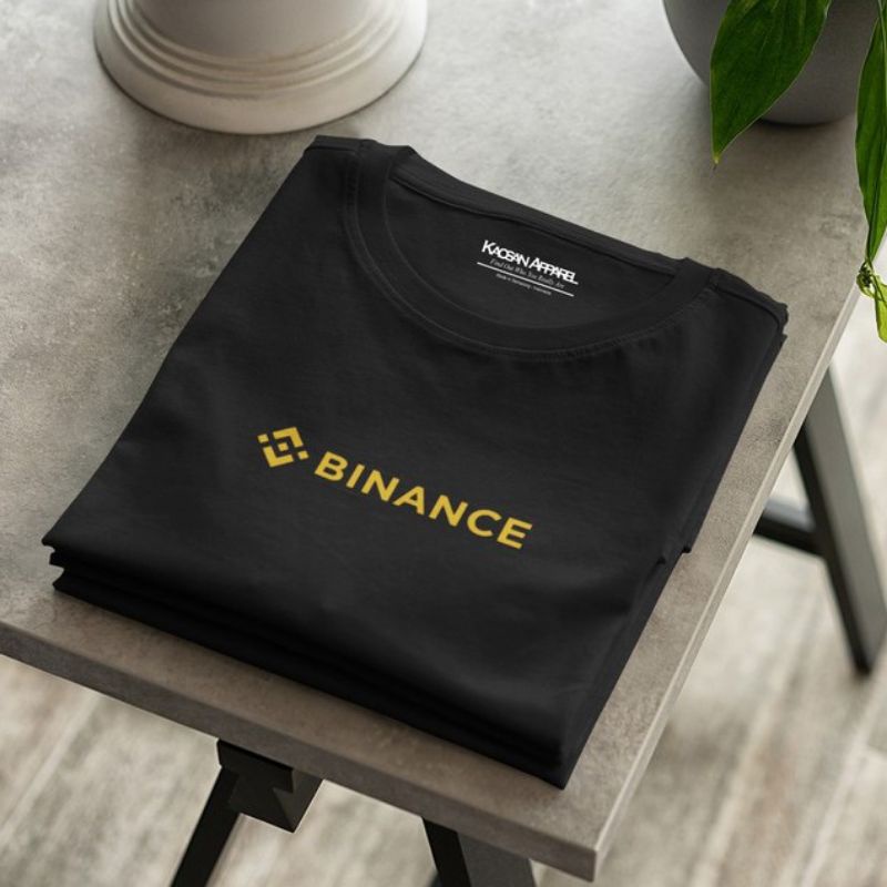 T-shirt Kaos Crypto "Binance BINANCE" -Kaos Cryptocurrency/Kaos MoonPot/Kaos Binance/Kaos Crypto