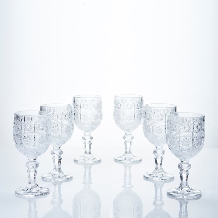 Gelas Kaca Capodimonte isi 6 pcs