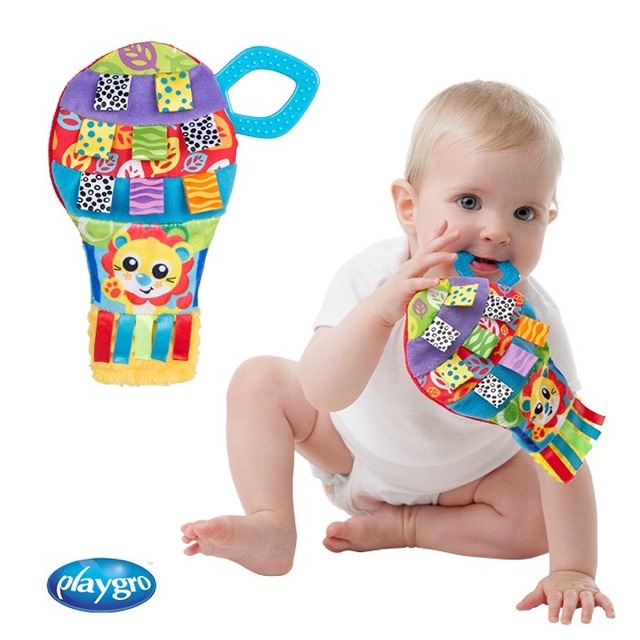 Playgro loopy balloon teething blankie