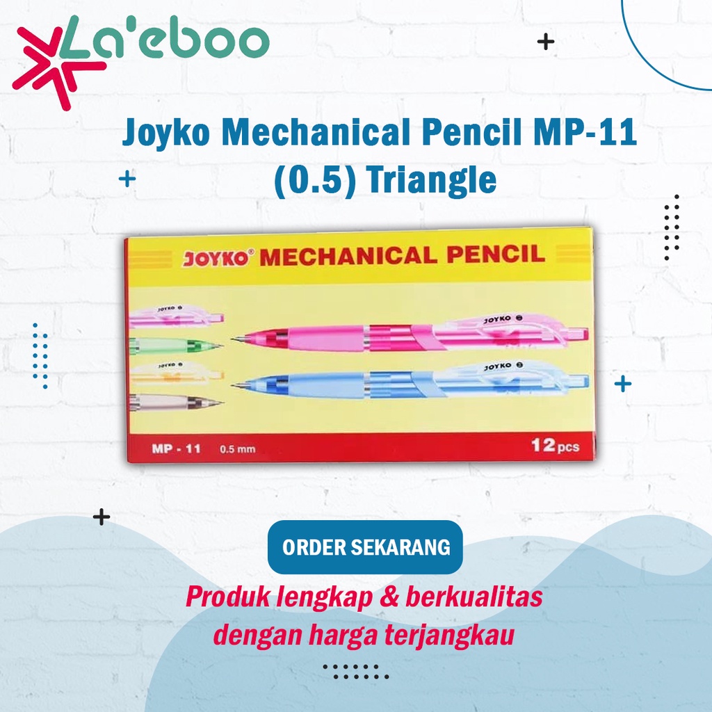 

Pensil Mekanik Isi Ulang | Joyko Mechanical Pencil MP-11 (0.5) / (2.0) MP-21
