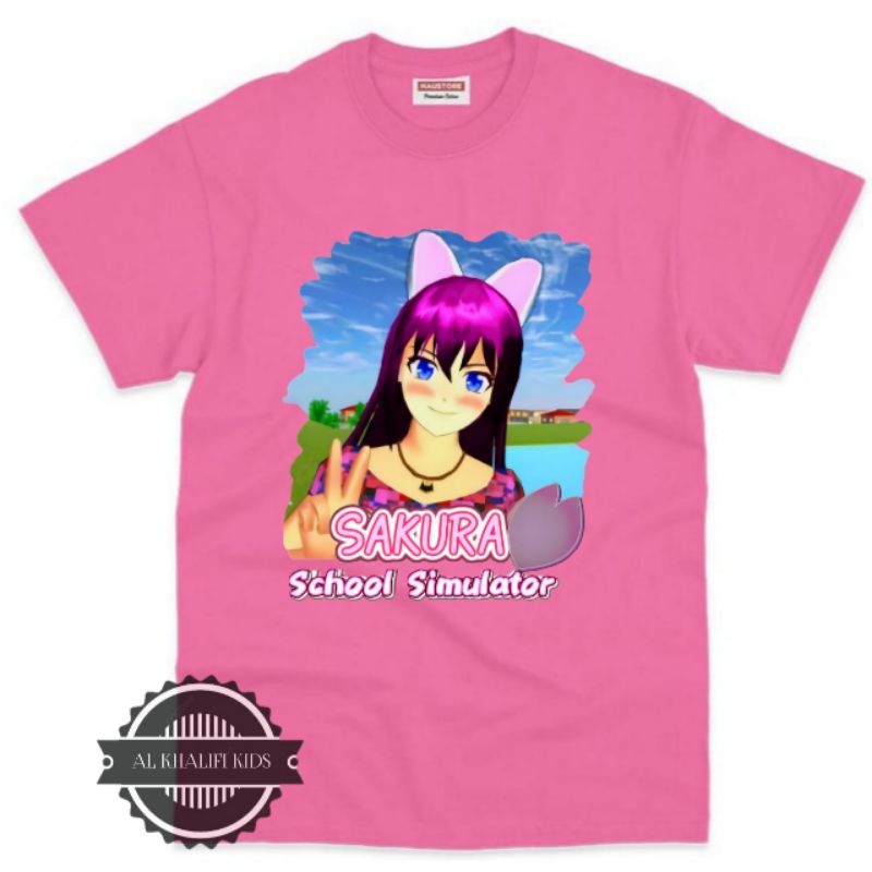 SAKURA SCHOOL SIMULATOR KAOS PEREMPUAN BAHAN PREMIUM