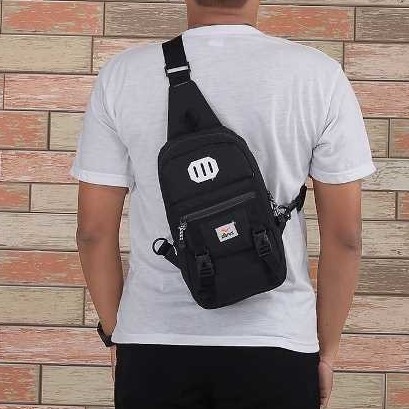 Daypack Tas Selempang Ransel Army Hitam Kecil Crossbody Pria Multifungsi Murah Keren