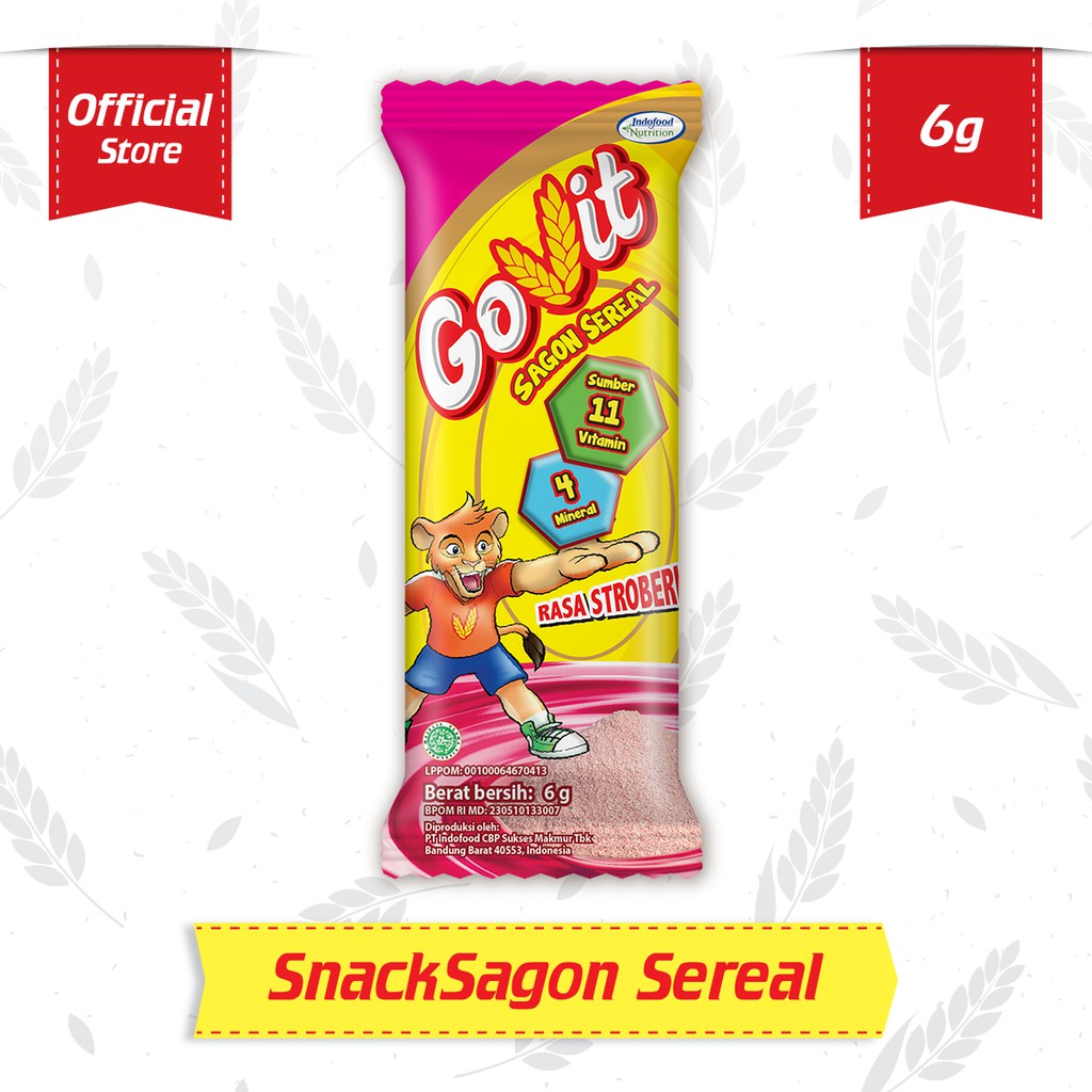 

10 PCS - Govit Strawberry Sachet 6 Gr