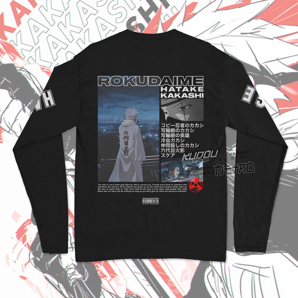 Longsleeve Rokudaime Kakashi Anime Manga Naruto Premium Unisex