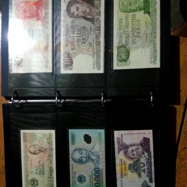 Full album uang kuno asing 168 macam. Kondisi campur