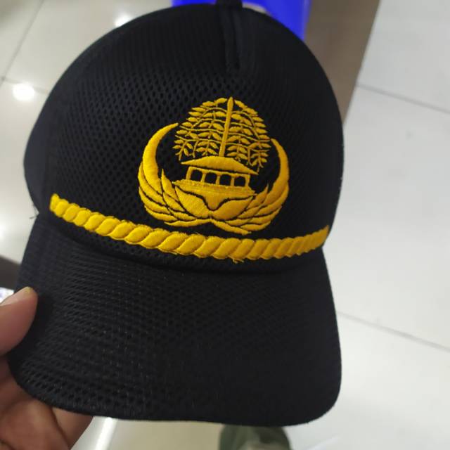 TOPI KORPRI HITAM DAN BIRU