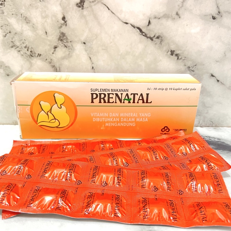 PRENATAL STRIP 10 TABLET - Suplemen Multivitamin Ibu Hamil Menyusui Kesehatan