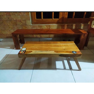 Jual Meja Belajar Lipat Kayu Jati Meja Makan Lesehan Meja Outdoor Meja Serbaguna Shopee Indonesia