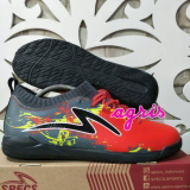 SEPATU FUTSAL SPECS CYANIDE TNT 19 IN RED