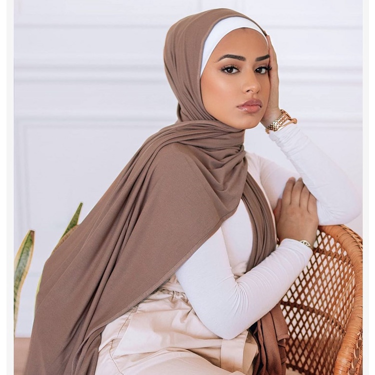 Kerudung Muslim Hijab/PASHMINA Jersey Instan/non instan Syal Bungkus Wanita