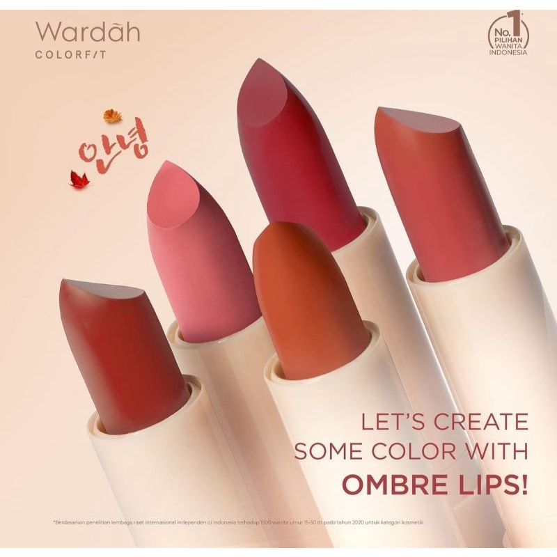 wardah colorfit ultralight matte lipstick