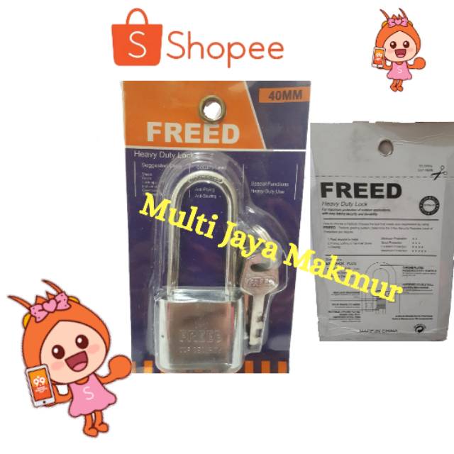 GEMBOK CROME SILVER LEHER PANJANG 30MM - 60mm/ GEMBOK PAGAR PINTU RUMAH FREED